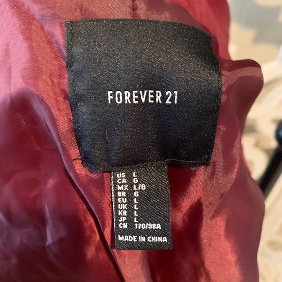 Forever 21 Leather jacket Sz M, NWOT - Picture 4 of 4